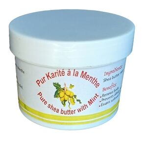 Authentic African Shea Butter Mint 100% Natural Songhai Benin Body Butter